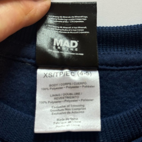 Minecraft light up boys Christmas festive mad engine long sleeve shirt - Picture 10 of 11